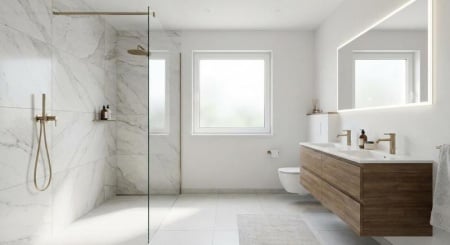 Salle de bain cl&eacute; en main &agrave; Neuville-en-Ferrain, du projet &agrave; la r&eacute;alisation